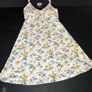 No Boundaries Floral Dress with Spaghetti Straps